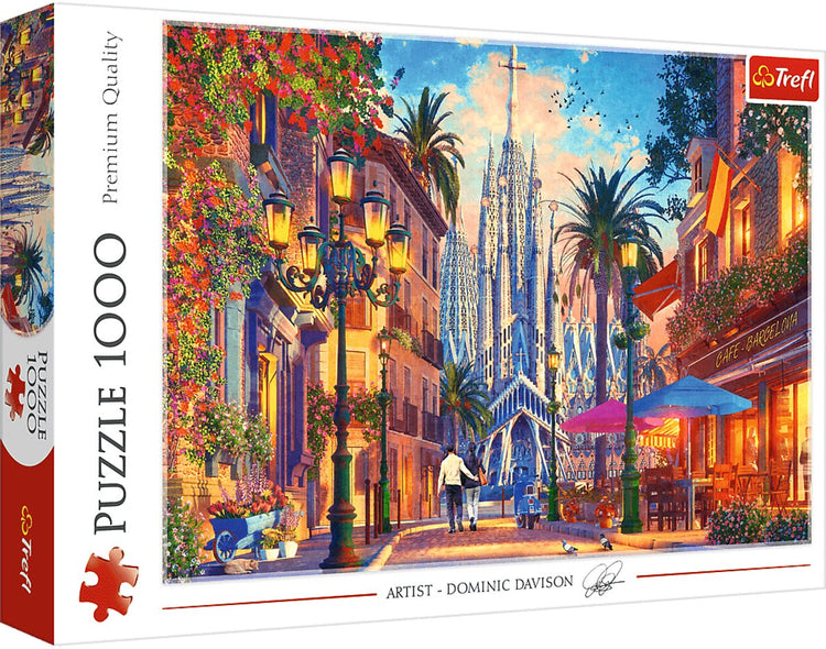 Puzzle Trefl 1000 pièces - Puzzle Barcelone Espagne.