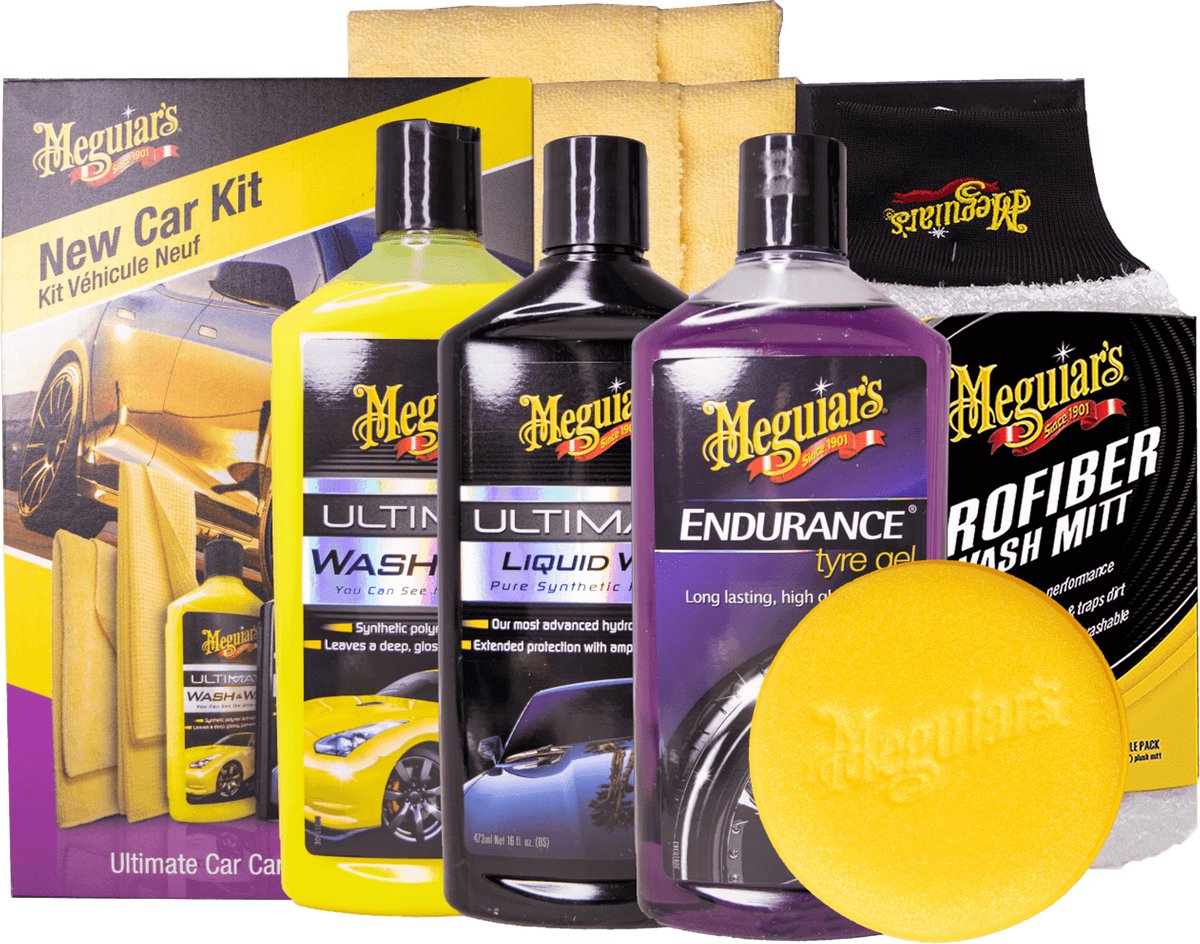 Kit voiture neuve Meguiar's - 8 pièces
