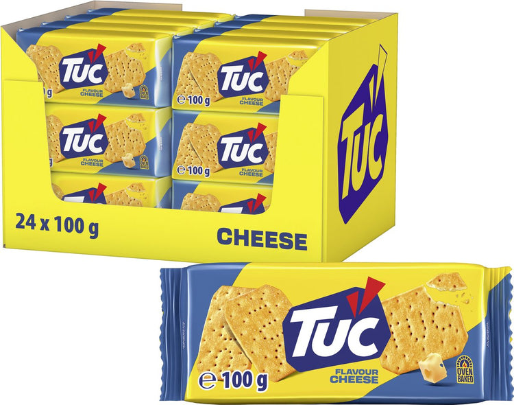 Fromage crackers Tuc - 24 x 100g - snack - pour boissons - cuit au four - snacks - crackers - snack - savoureux avec le film - fromage