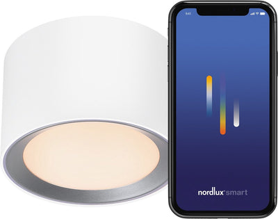 Nordlux landon-smart-2700 6500k-ip44-blanc