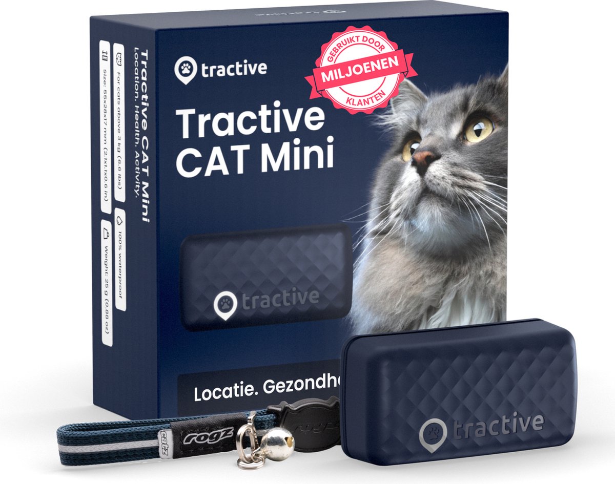 Tractive GPS Cat Mini - Moniteur d'activité Cat Tracker