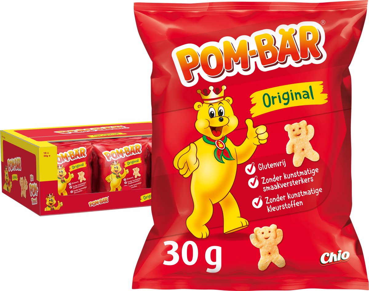 Chio pom-bär portions originales - chips - 18 x 30 grammes