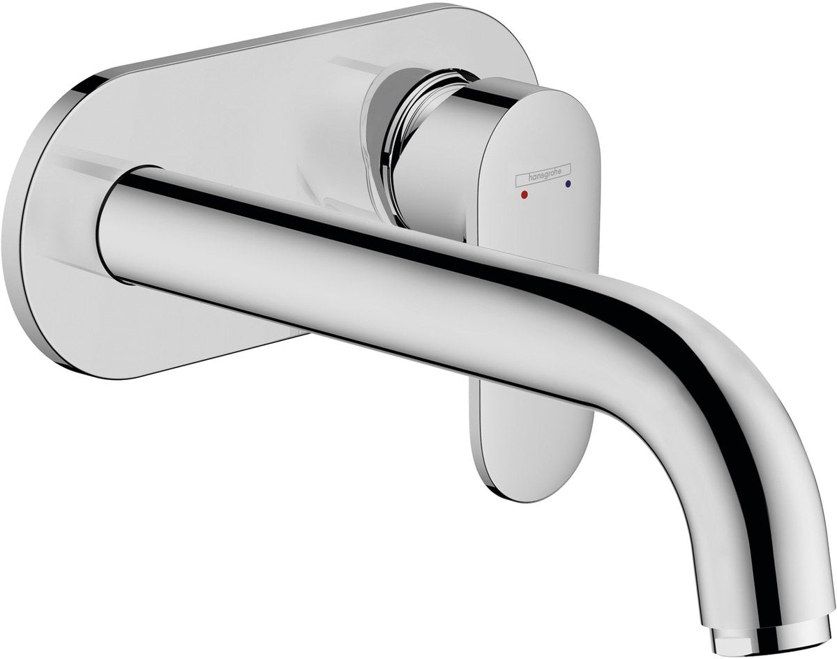 Mélange de vernis Hansgrohe - Mitigeur de lavabo à encastrer - Commande à levier unique - Taille 20,7 cm - Chrome