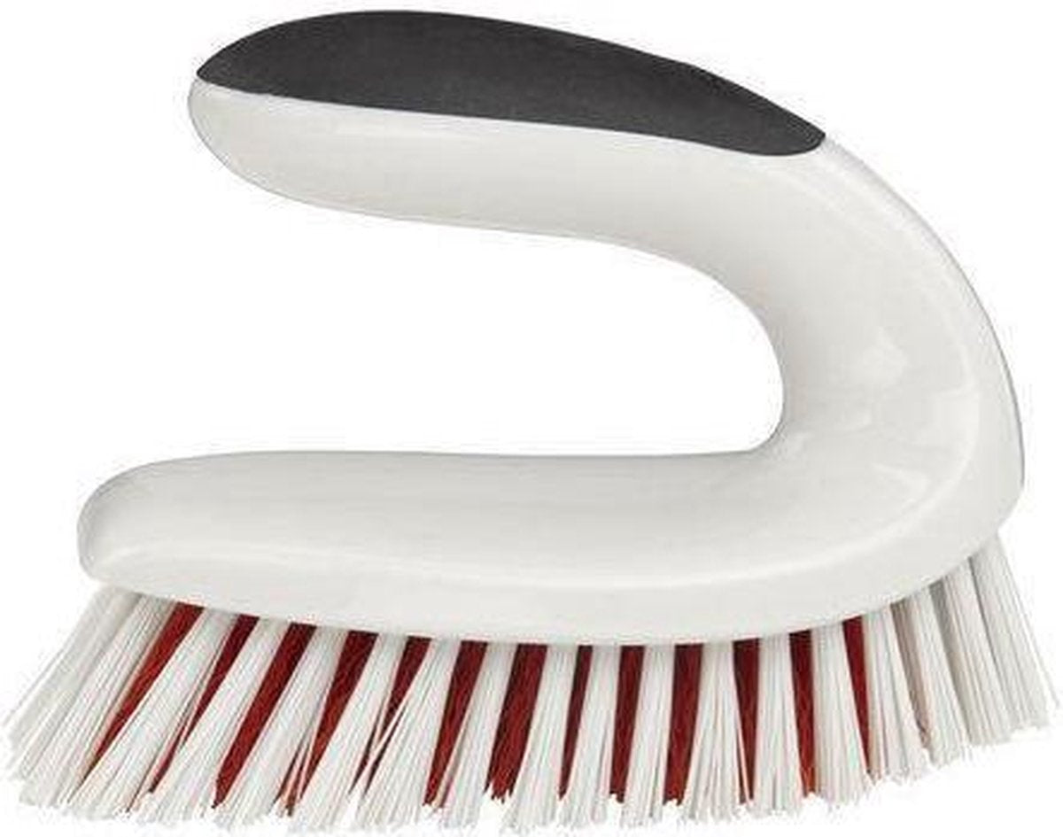 Oxo - brosse à récurer - avec manche courbé