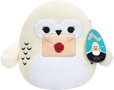 Squishmallows Jazwares - Harry Potter - petite peluche - Hedwige tenant une lettre - peluche 20cm