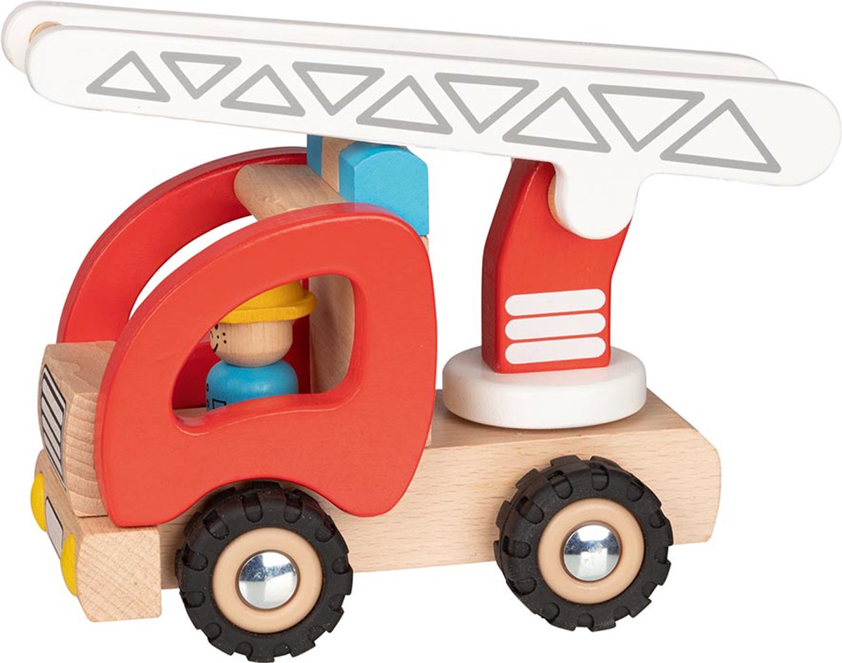 Voiture d'échelle des pompiers en bois de Goki