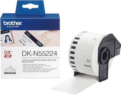 Brother ruban de papier thermique continu dk-n55224 54 mm x 30,50 m blanc 80 g m²