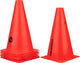 Cônes de slalom Nijdam - lot de 6 pièces - 23 cm - rouge
