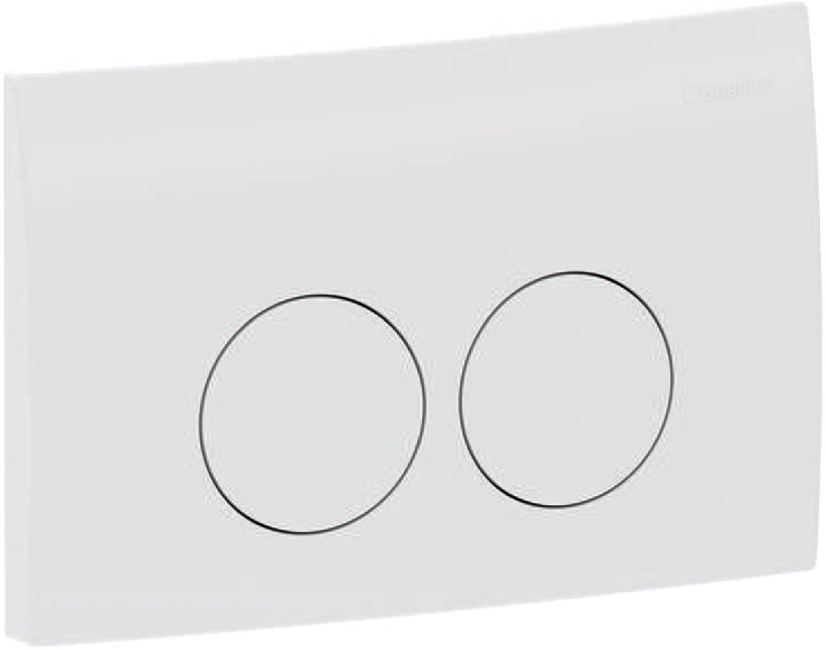 Plaque d'impression Geberit delta-25 blanche