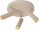 Lucide grado - spot de plafond (plafonnier) - ø 25 cm - 3xgu10 (mr11) - taupe