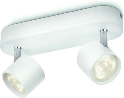 Spot en saillie Philips LED Philips Star - 2 lumières - blanc