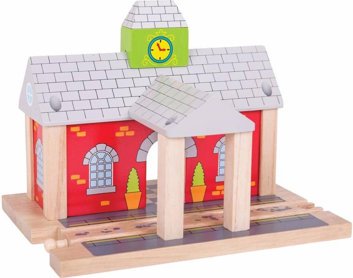 Bigjigs Wooden Rails Railway Gare
