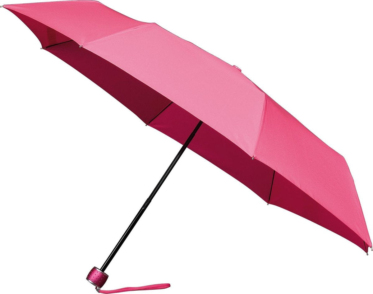 Parapluie coupe-vent Minimax - 100 cm - pliable - ouverture main - rose