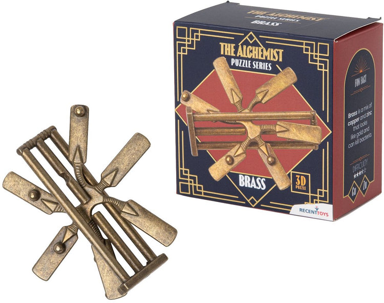 Jouets récents casse-tête l'alchimiste en laiton - puzzle stimulant.