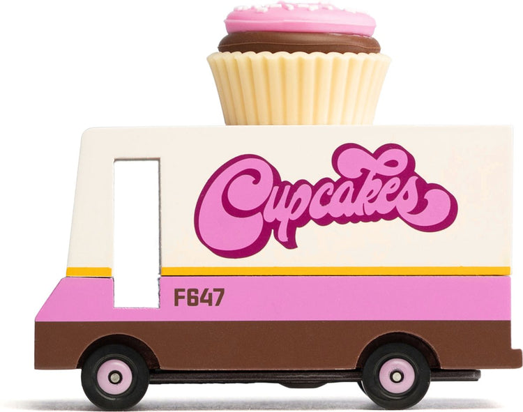 Candylab Candy Car Van Cupcake Van - Voiture jouet en bois.
