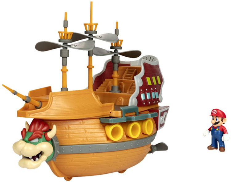 Coffret de jeu Jakks Super Mario Deluxe Bowser avec figurine Mario