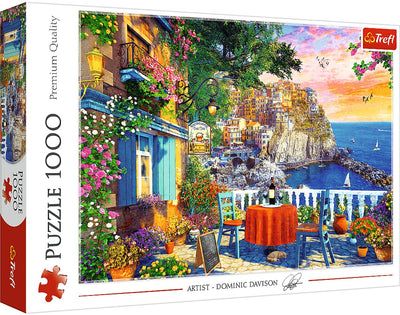 Trefl puzzle Cinque Terre vue 1000 pièces - puzzle coloré amusant.