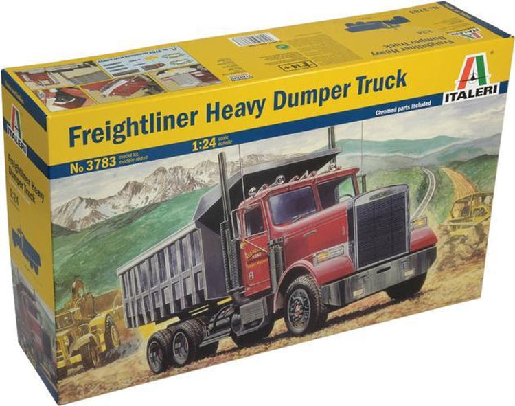 Kit de construction de modèles Italeri camions - 3783 camion à benne basculante lourde Freightliner en plastique - 1:24 - construction de modèles