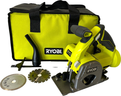 Scie multi-matériaux sans fil Ryobi r18mms-0 18 v 85 mm + étui souple (5133004515) - sans batterie, sans chargeur