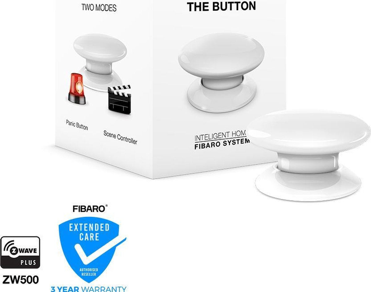 Fibaro le bouton - commutateur de scène - blanc - z-wave