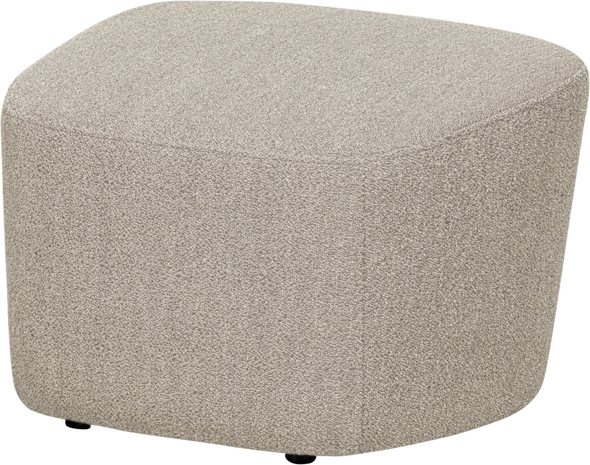 Tabouret haut Vtwonen - tissu bouclé - beige naturel - 41x62x48 cm