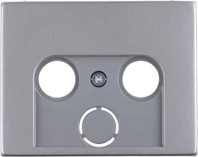 Berker k5 plaque centrale inox radio TV