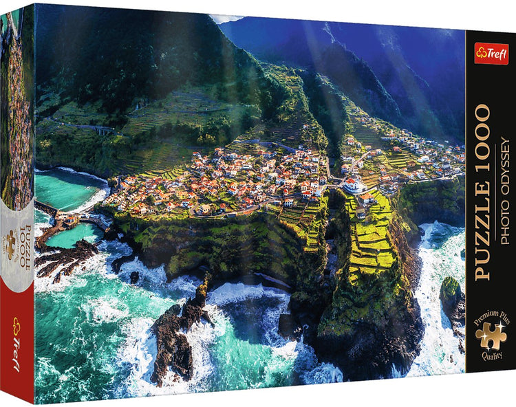 Puzzle Trefl 1000 pièces - premium plus île de Madère Portugal nature.