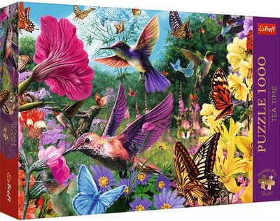 Trefl puzzle Tea Time Colibri Jardin 1000 pièces Premium.