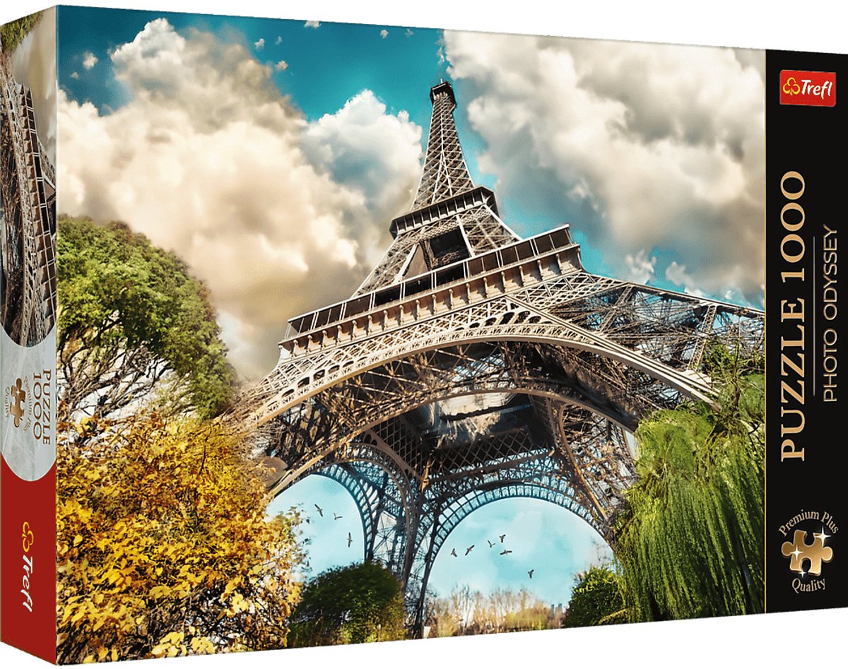 Puzzle Trefl - photo odyssée tour eiffel paris 1000 pièces.