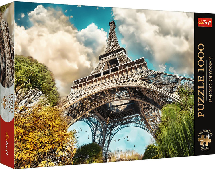 Puzzle Trefl - photo odyssée tour eiffel paris 1000 pièces.