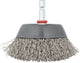Wolfcraft - Brosse coupelle en fil d'acier inoxydable pour perceuse - Brosse en fil d'acier 75 mm - 2746000