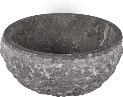 Lavabo Differnz asti - 38 cm - pierre naturelle polie - gris