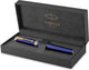 Stylo plume Parker Ingenuity | collection de base | bleu avec finition dorée | point fin | encre noire | coffret cadeau