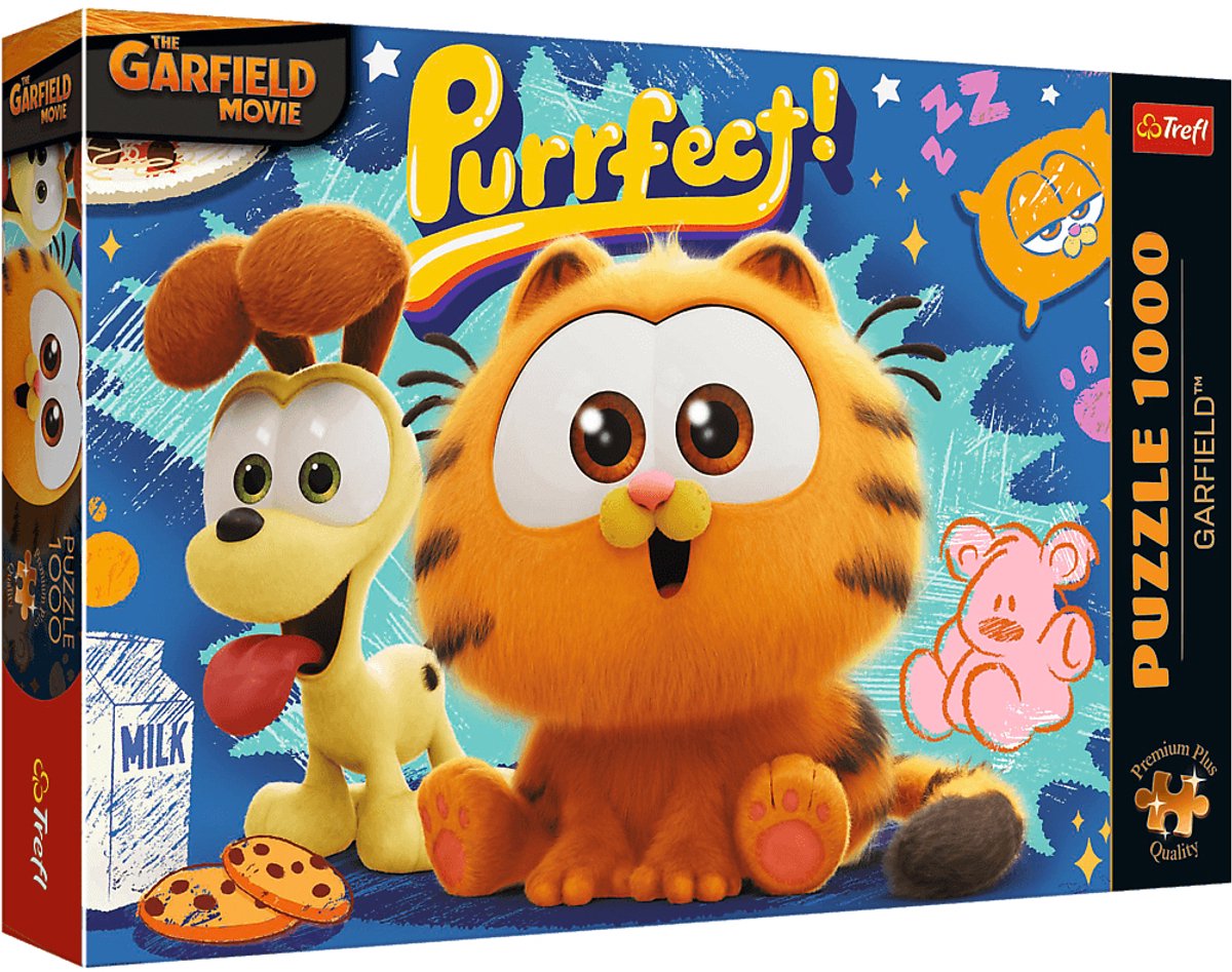 Puzzle Trefl Garfield 1000 pièces - qualité premium plus - dessin animé.