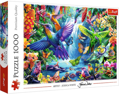 Puzzle Trefl 1000 pièces - Puzzle colibris tropicaux.