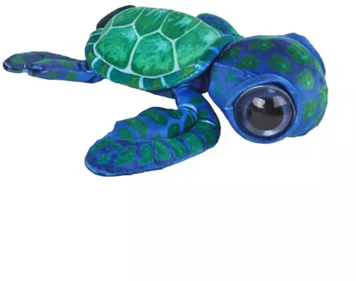 Lobbes destination peluche profonde - tortue verte, 28cm.