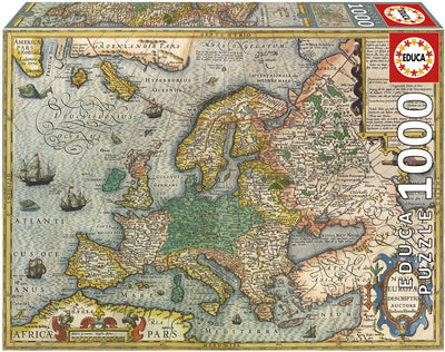 Educa eudca - puzzle - 1000 pièces - carte des pièces