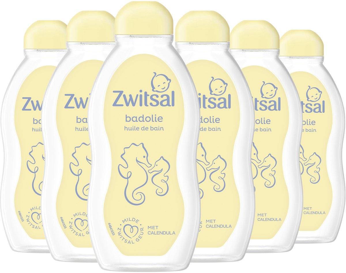 Zwitsal - huile de bain - bébé - 6 x 200 ml