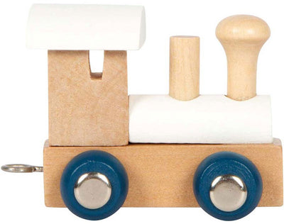 Petit pied - Polaire de police en bois - locomotive blanc - 12