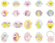 Janod - licorne - lot de bagues licorne - 20 pièces