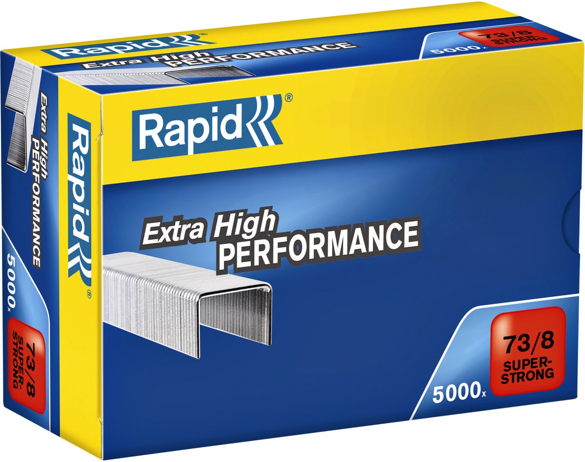 Agrafes rapides super résistantes type 73 - galvanisées - 8 mm - 5000 pièces - durables et fiables
