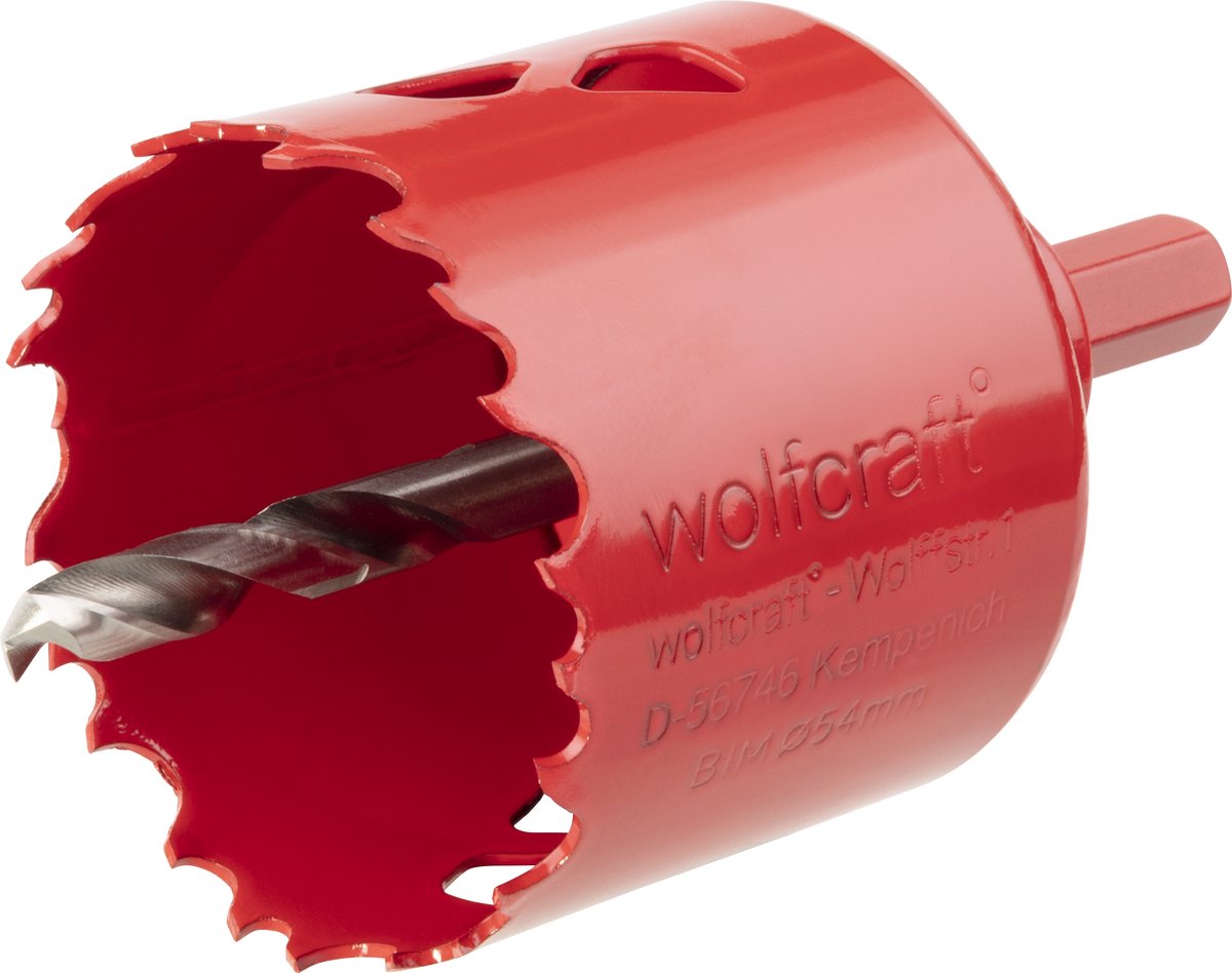Wolfcraft - scie cloche 54 mm - foret bim 54 mm - 5472000