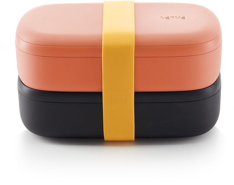 Lékué lunch box boîte à pain - à emporter - 1 l - rose corail