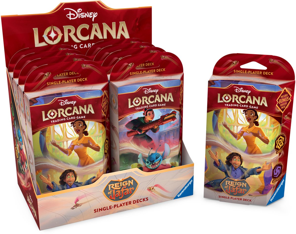 Disney Lorcana Ravensburger - starter deck display (8x) - jeu de cartes à collectionner - à partir de 8 ans