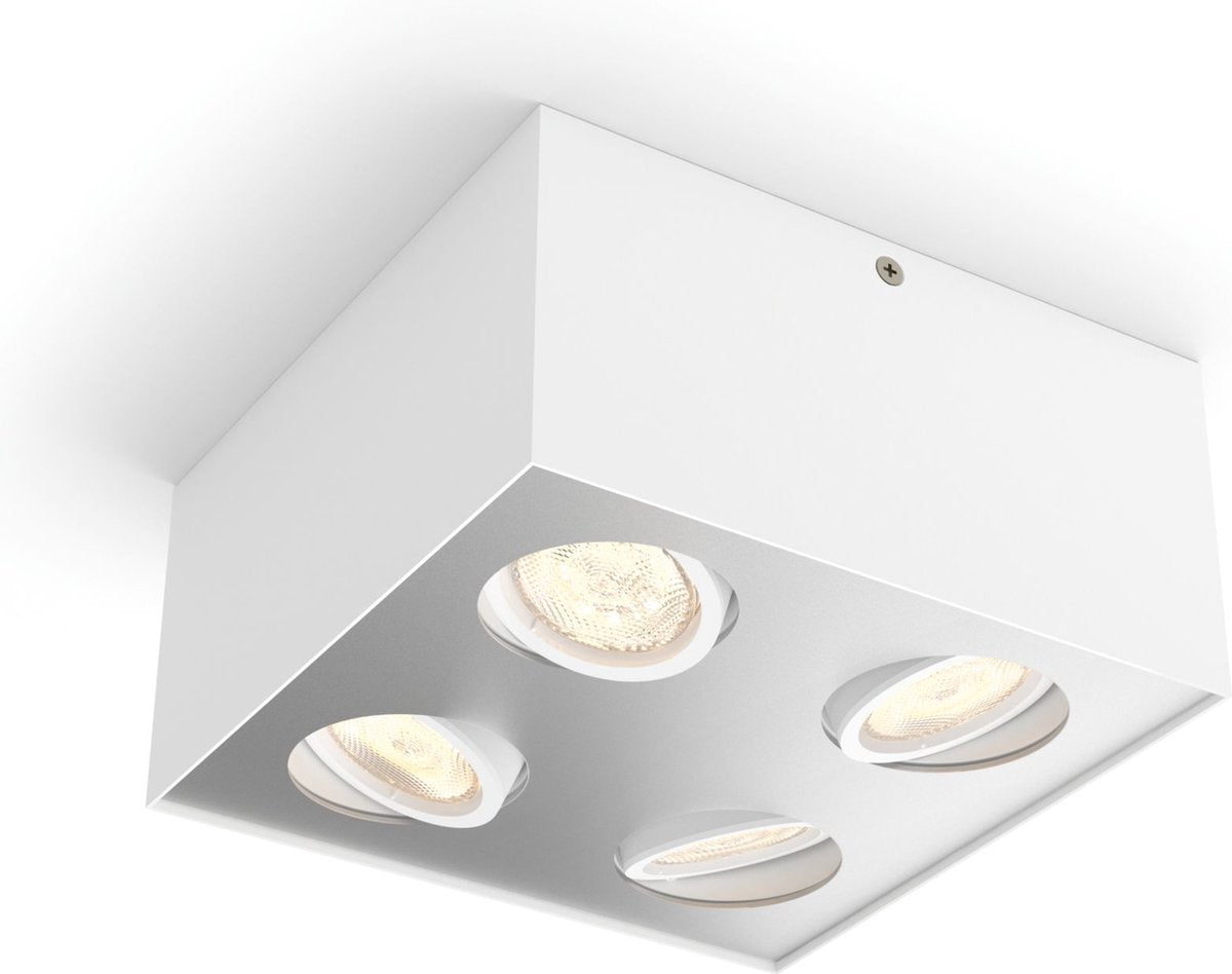 Spot en saillie Philips LED Philips box - 4 lumières - blanc
