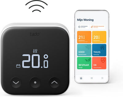 Capteur de température sans fil Tado° x – extension – fonctionne uniquement avec le kit de démarrage du thermostat pont x