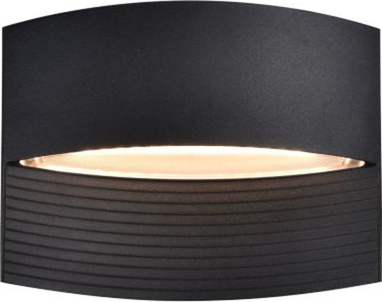 Lutec lotus - Applique LED pour l'extérieur - haut vers le bas - aluminium premium - 580lm - lumière blanc chaud 3000k - IP54 extra résistant aux intempéries - noir mat