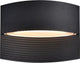Lutec lotus - Applique LED pour l'extérieur - haut vers le bas - aluminium premium - 580lm - lumière blanc chaud 3000k - IP54 extra résistant aux intempéries - noir mat