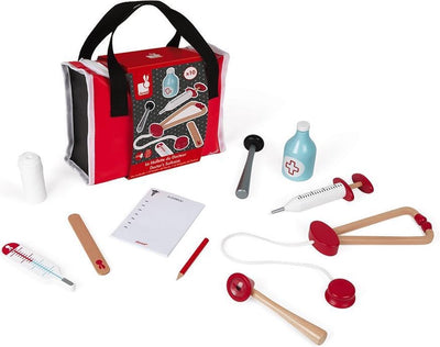 Janod - trousse médecin - trousse avec fermeture éclair