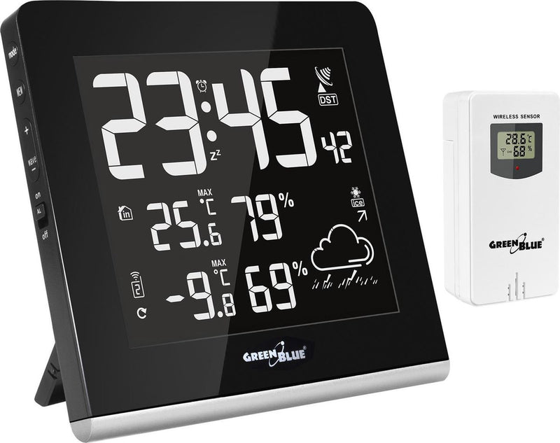 Station météo multicolore Greenblue GB151 - avec écran multicolore en 9 couleurs